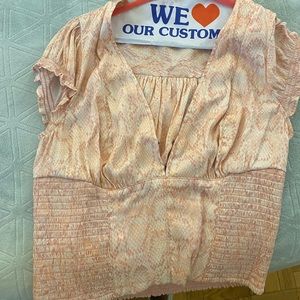 free people short sleeve blouse